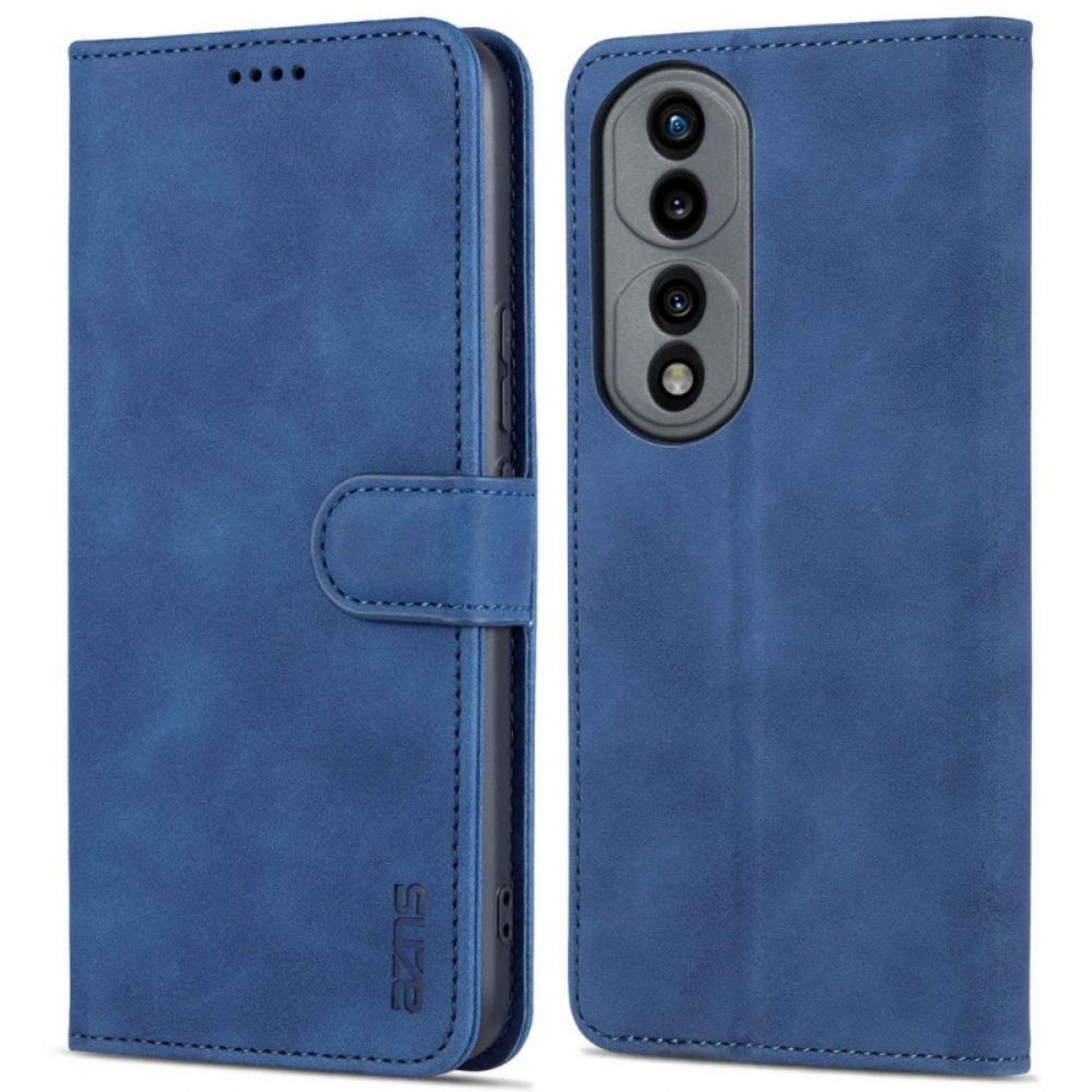 Flip Case Für Honor 70 Azns Ledereffekt