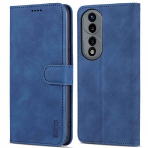 Flip Case Für Honor 70 Azns Ledereffekt