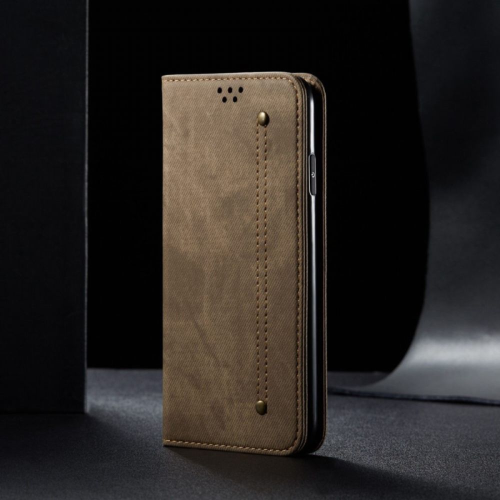 Schutzhülle Für Honor 70 Flip Case Jeansstoff Mit Stichmuster