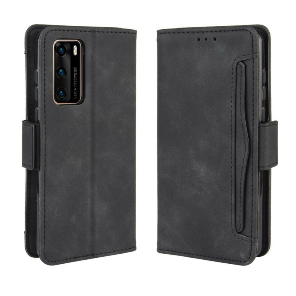 Flip Case Für Huawei P40 Erste Klasse Multi-karte