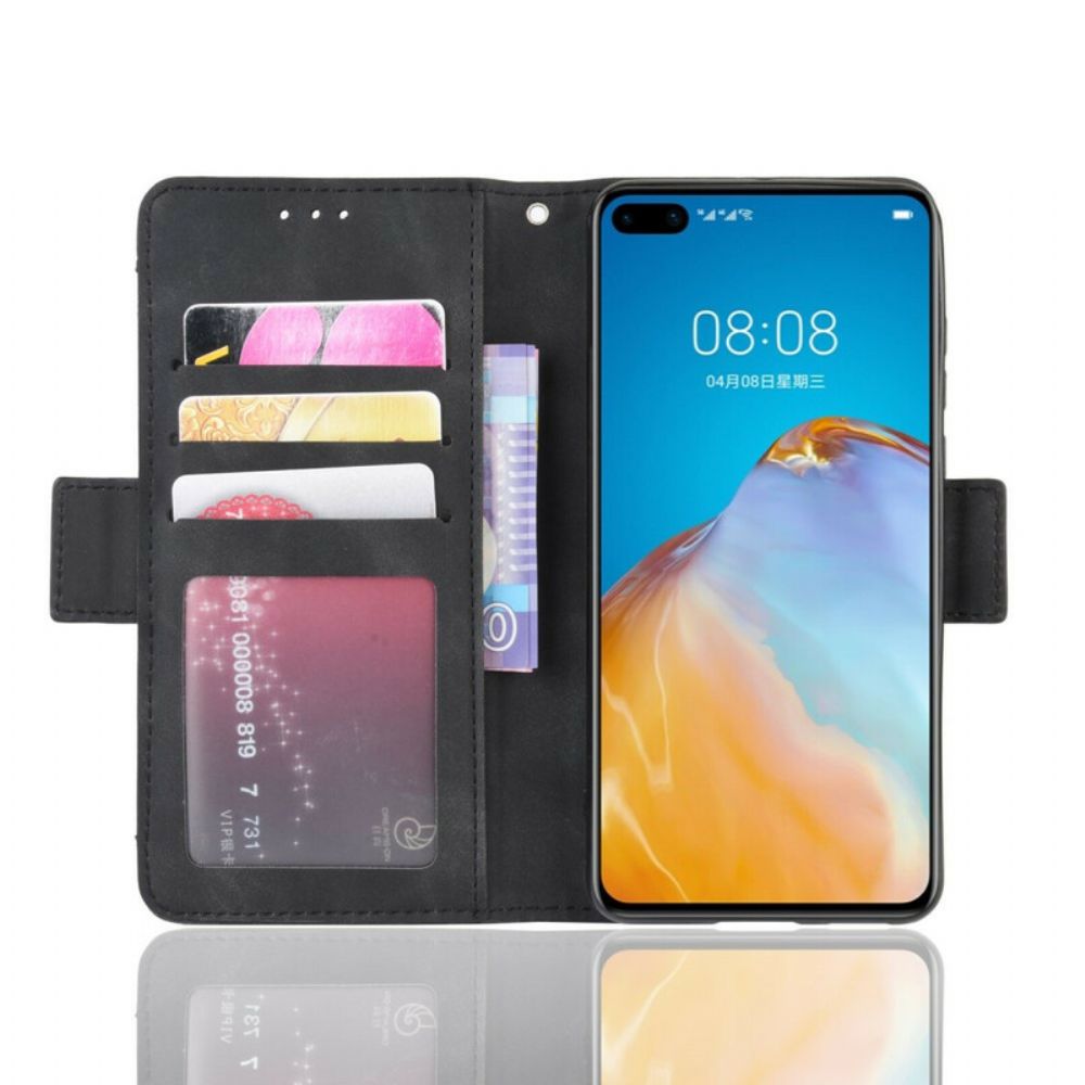 Flip Case Für Huawei P40 Erste Klasse Multi-karte