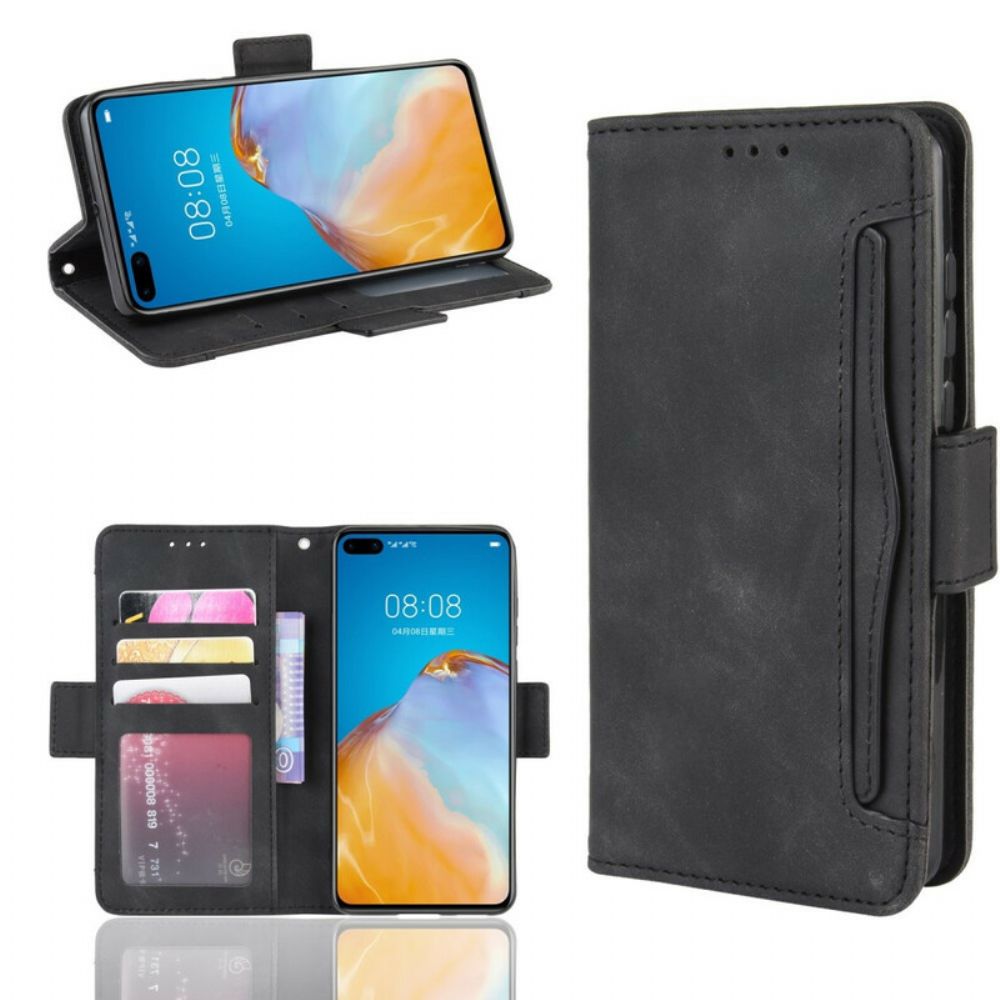 Flip Case Für Huawei P40 Erste Klasse Multi-karte