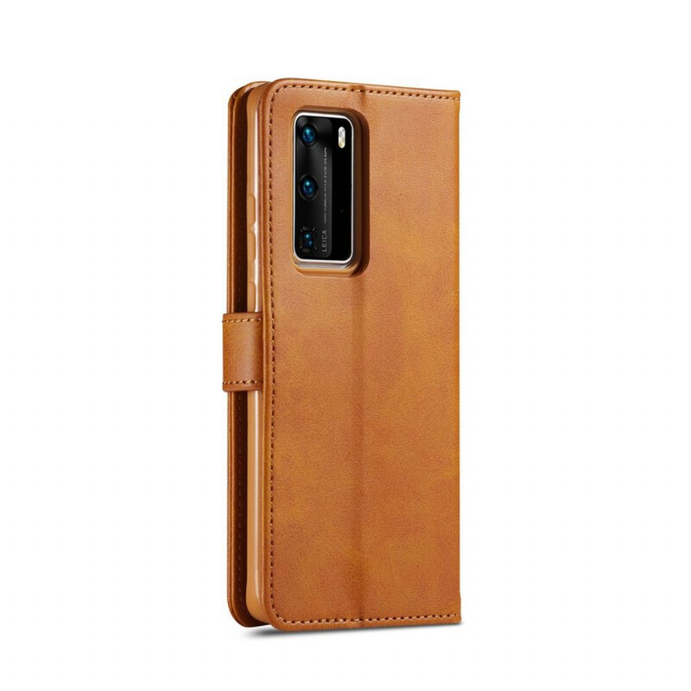 Flip Case Für Huawei P40 Lc.imeeke Ledereffekt