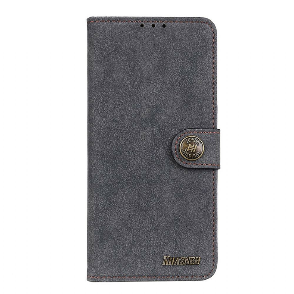 Flip Case Für Huawei P40 Retro Split Kunstleder Khazneh