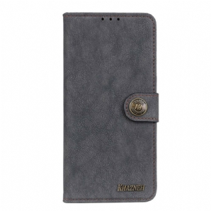 Flip Case Für Huawei P40 Retro Split Kunstleder Khazneh