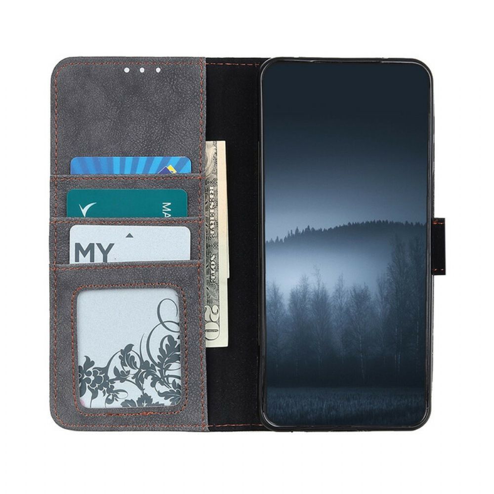 Flip Case Für Huawei P40 Retro Split Kunstleder Khazneh