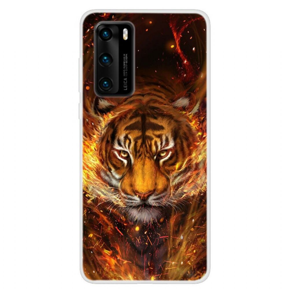 Handyhülle Für Huawei P40 Feuertiger