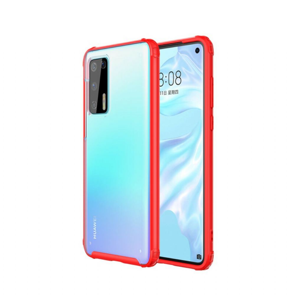 Hülle Für Huawei P40 Hybrid Design Silikonkanten