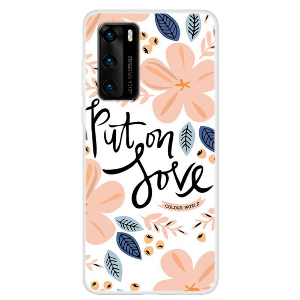 Hülle Für Huawei P40 Liebe Anziehen