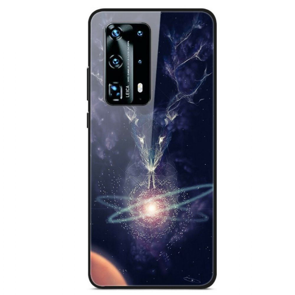 Hülle Für Huawei P40 Star Deer Gehärtetes Glas