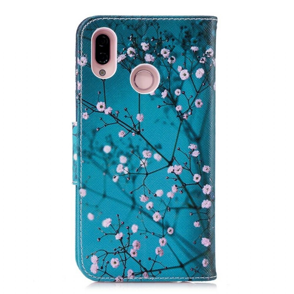 Flip Case Für Huawei P20 Lite Blühender Baum