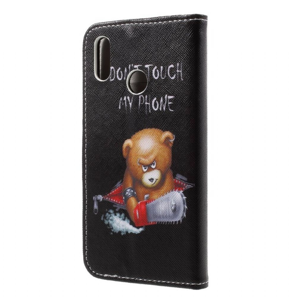 Flip Case Für Huawei P20 Lite Gefährlicher Bär