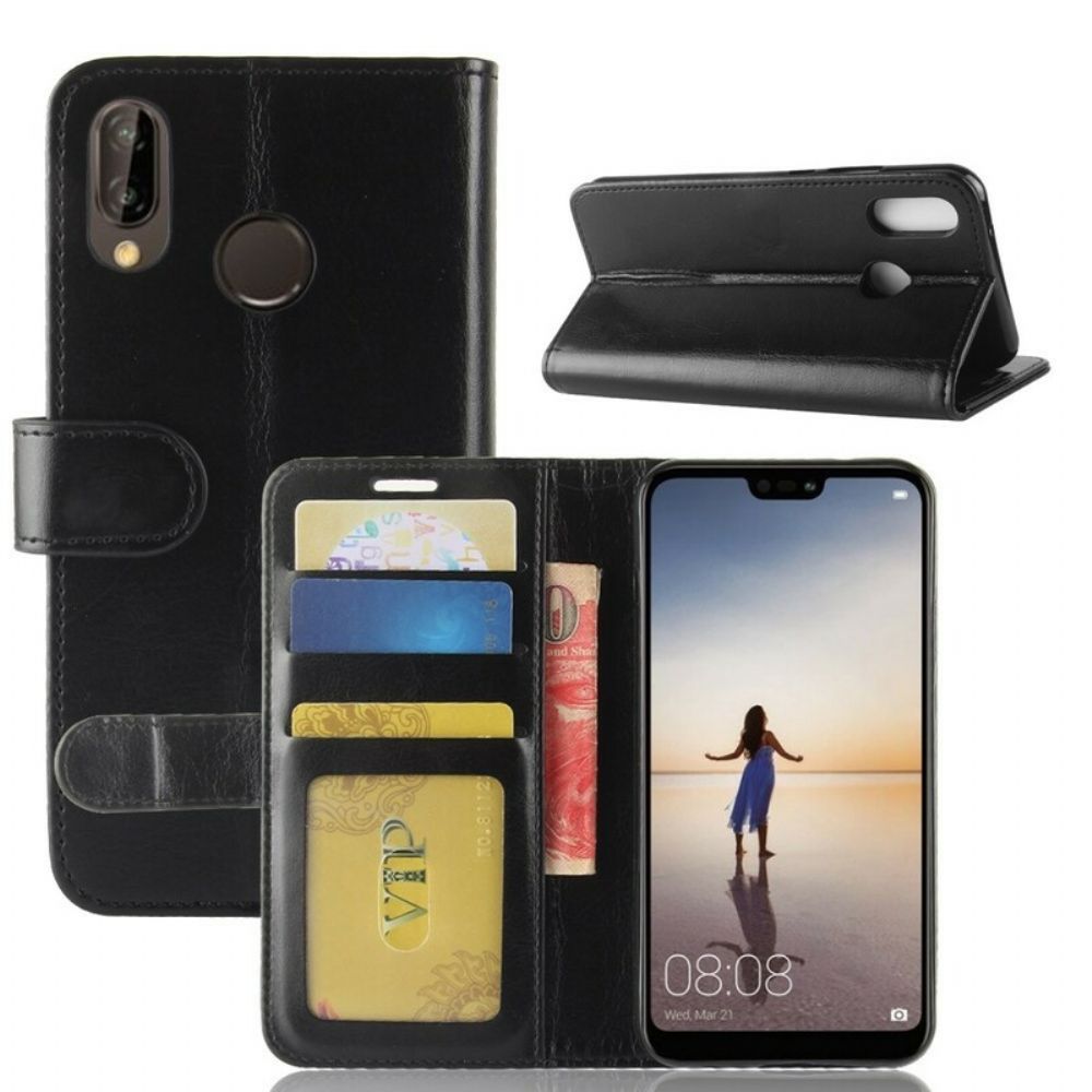 Flip Case Für Huawei P20 Lite Ultra Kunstleder