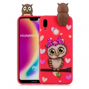 Handyhülle Für Huawei P20 Lite Fräulein Eule 3d