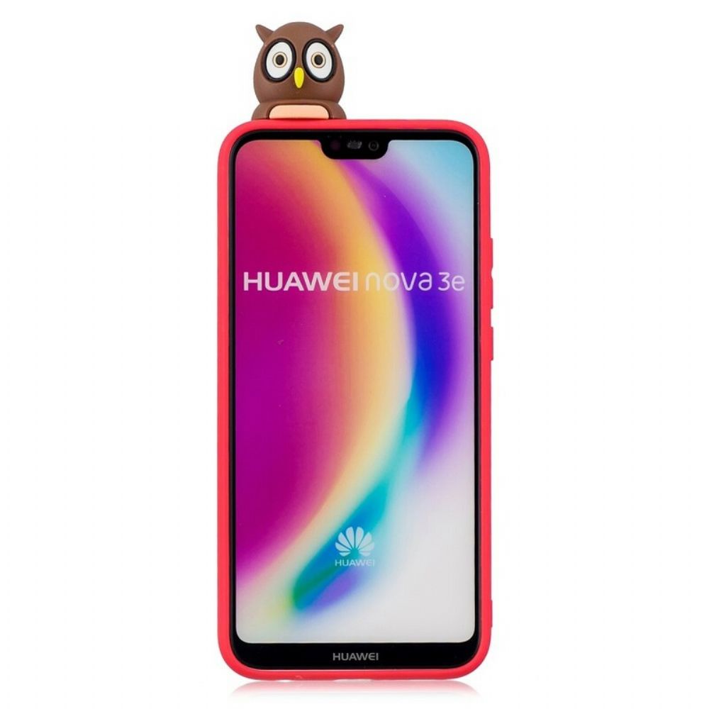 Handyhülle Für Huawei P20 Lite Fräulein Eule 3d