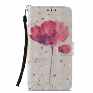 Hülle Flip Case Für Huawei P20 Lite 3d-aquarellhalfter