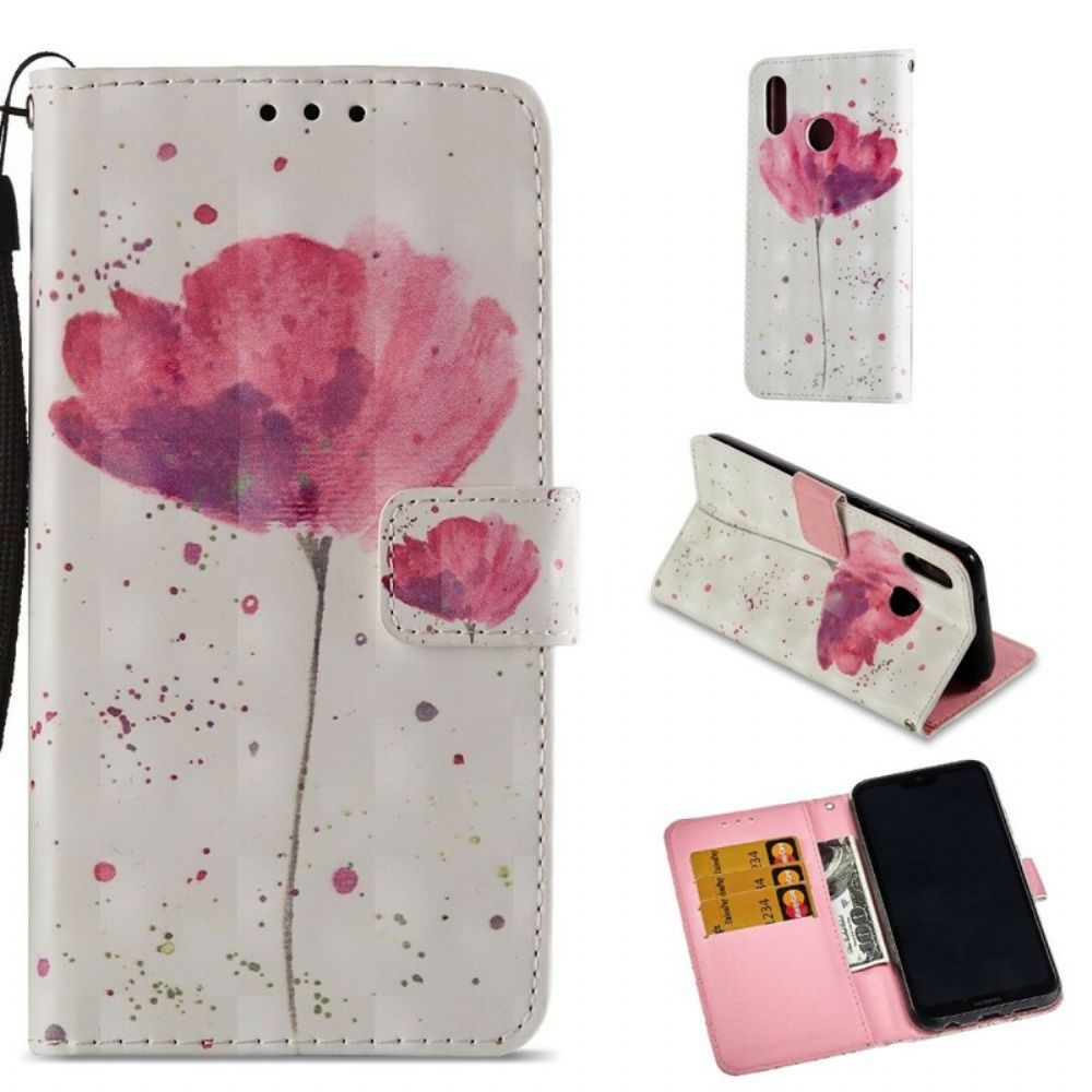 Hülle Flip Case Für Huawei P20 Lite 3d-aquarellhalfter