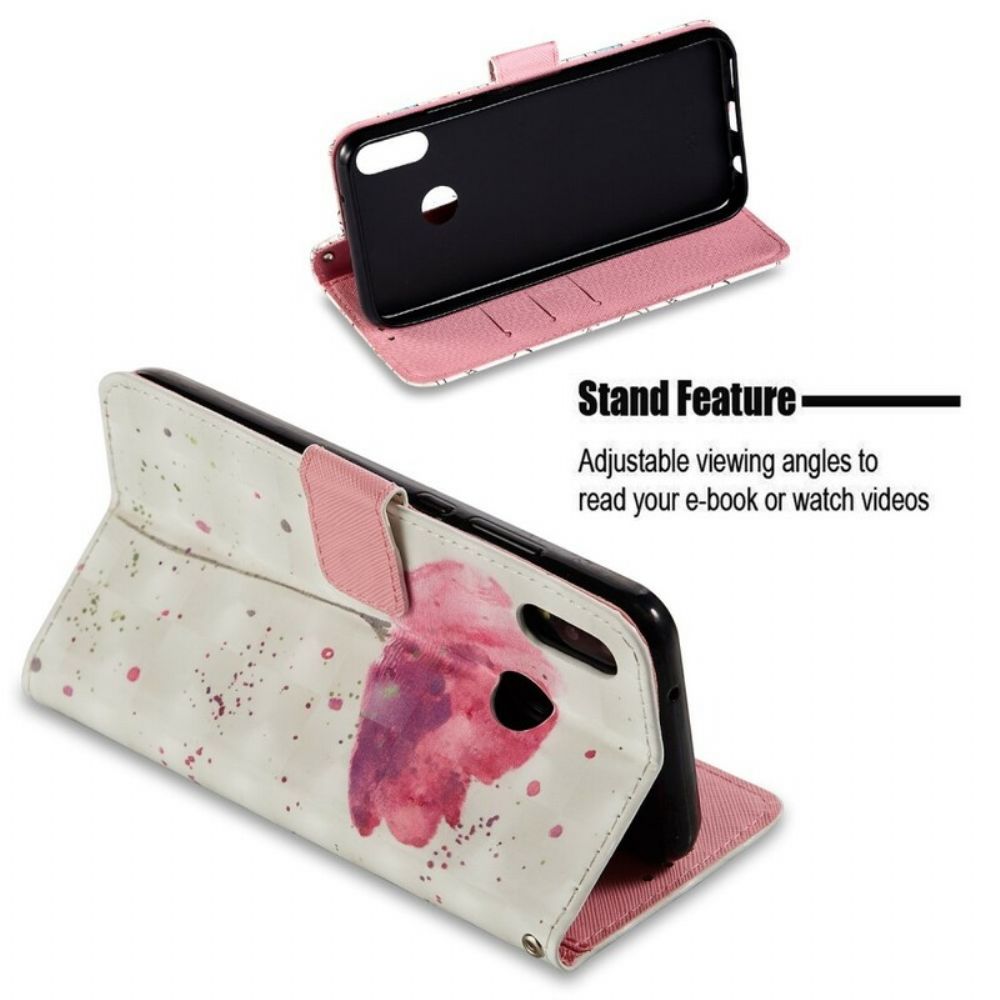 Hülle Flip Case Für Huawei P20 Lite 3d-aquarellhalfter