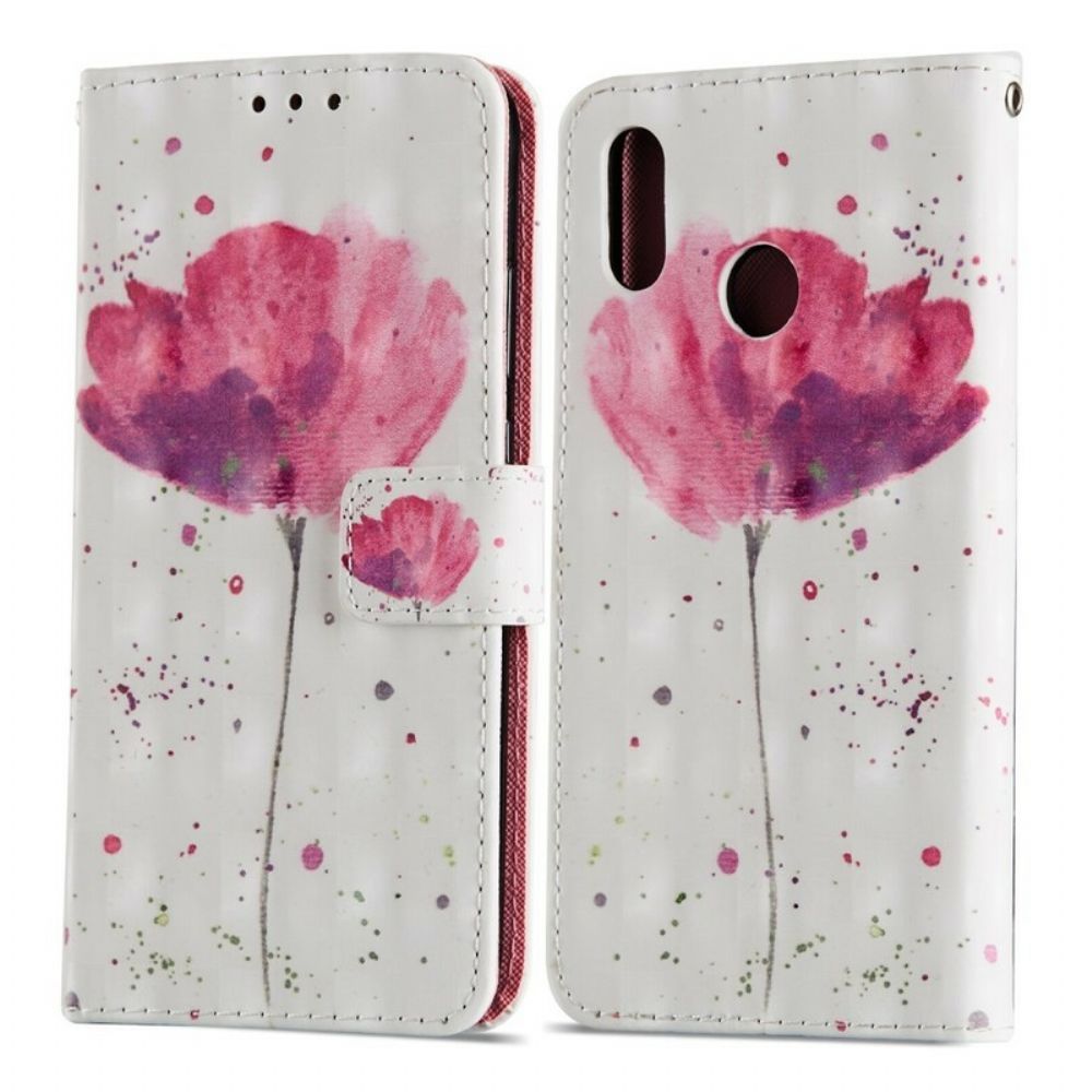 Hülle Flip Case Für Huawei P20 Lite 3d-aquarellhalfter