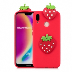 Hülle Für Huawei P20 Lite 3d Erdbeere