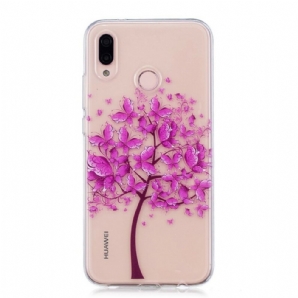 Hülle Für Huawei P20 Lite Transparenter Verrückter Baum