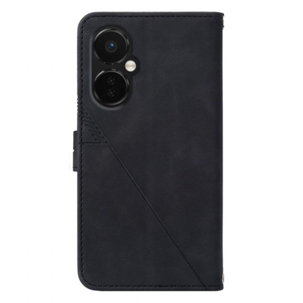 Flip Case Für OnePlus Nord CE 3 Lite 5G Mit Kordel Riemendreiecke