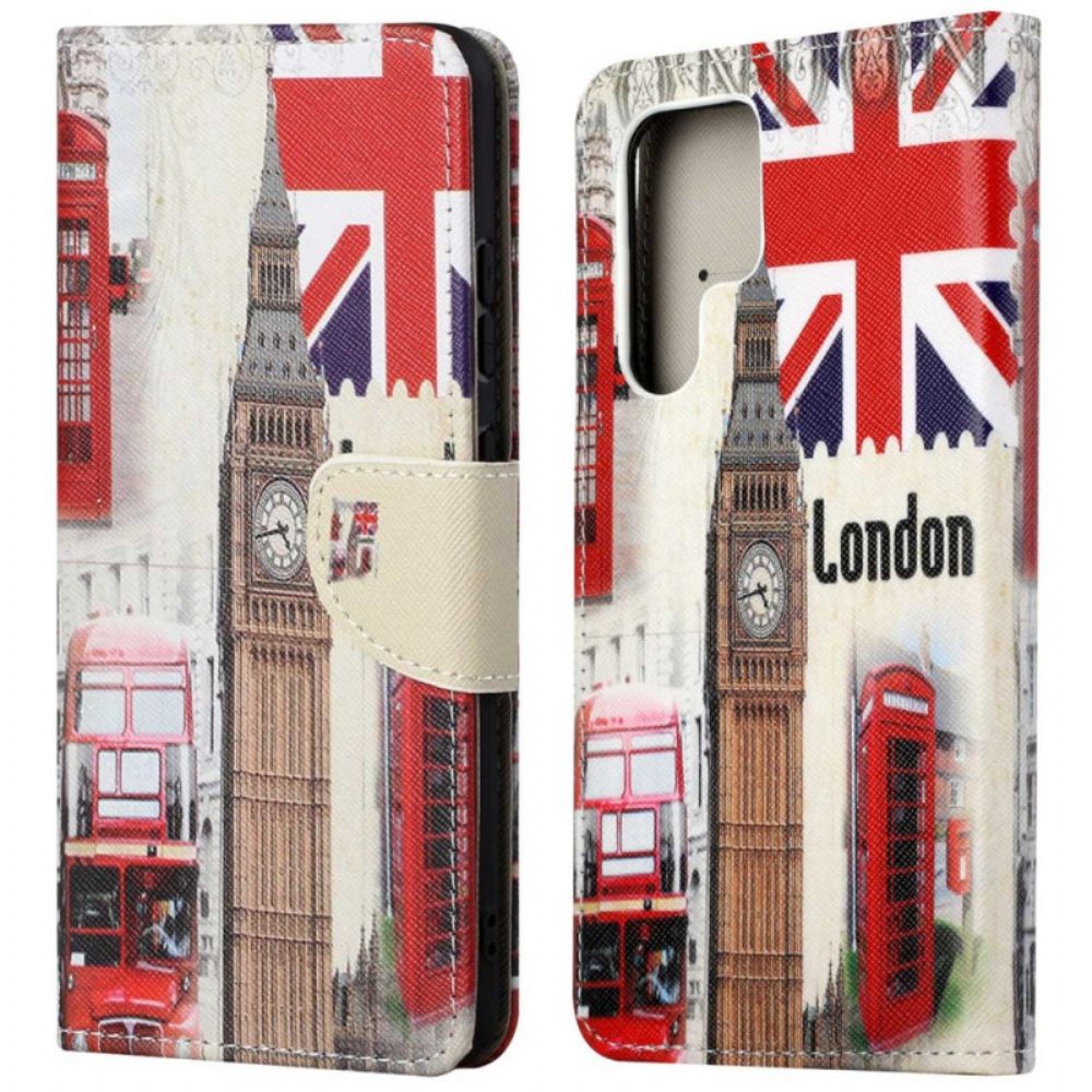 Lederhüllen Samsung Galaxy S24 Ultra 5g Handyhülle Londoner Leben