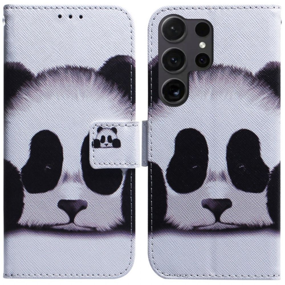 Lederhüllen Samsung Galaxy S24 Ultra 5g Handyhülle Panda