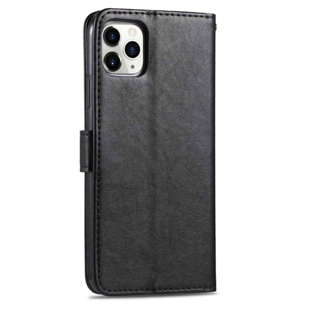 Flip Case Für iPhone 12 Pro Max Azns Kunstleder