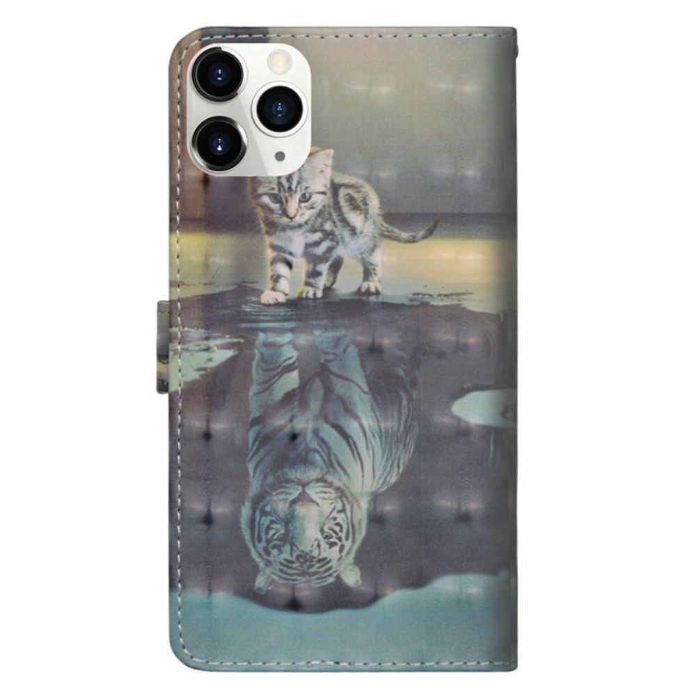 Flip Case Für iPhone 12 Pro Max Ernst Der Tiger