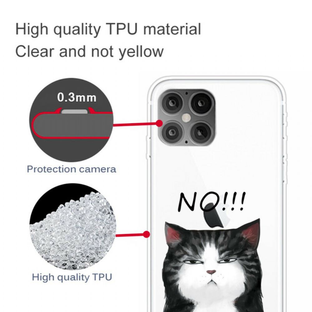 Handyhülle Für iPhone 12 Pro Max Die Katze Die Nein Sagt