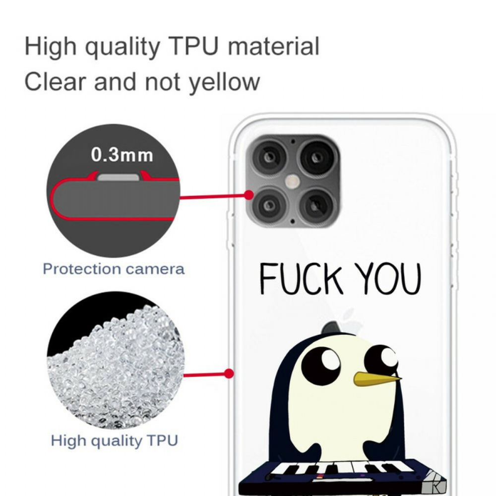 Hülle Für iPhone 12 Pro Max Pinguin Fick Dich