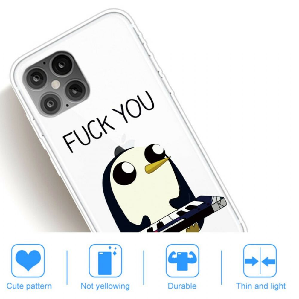 Hülle Für iPhone 12 Pro Max Pinguin Fick Dich