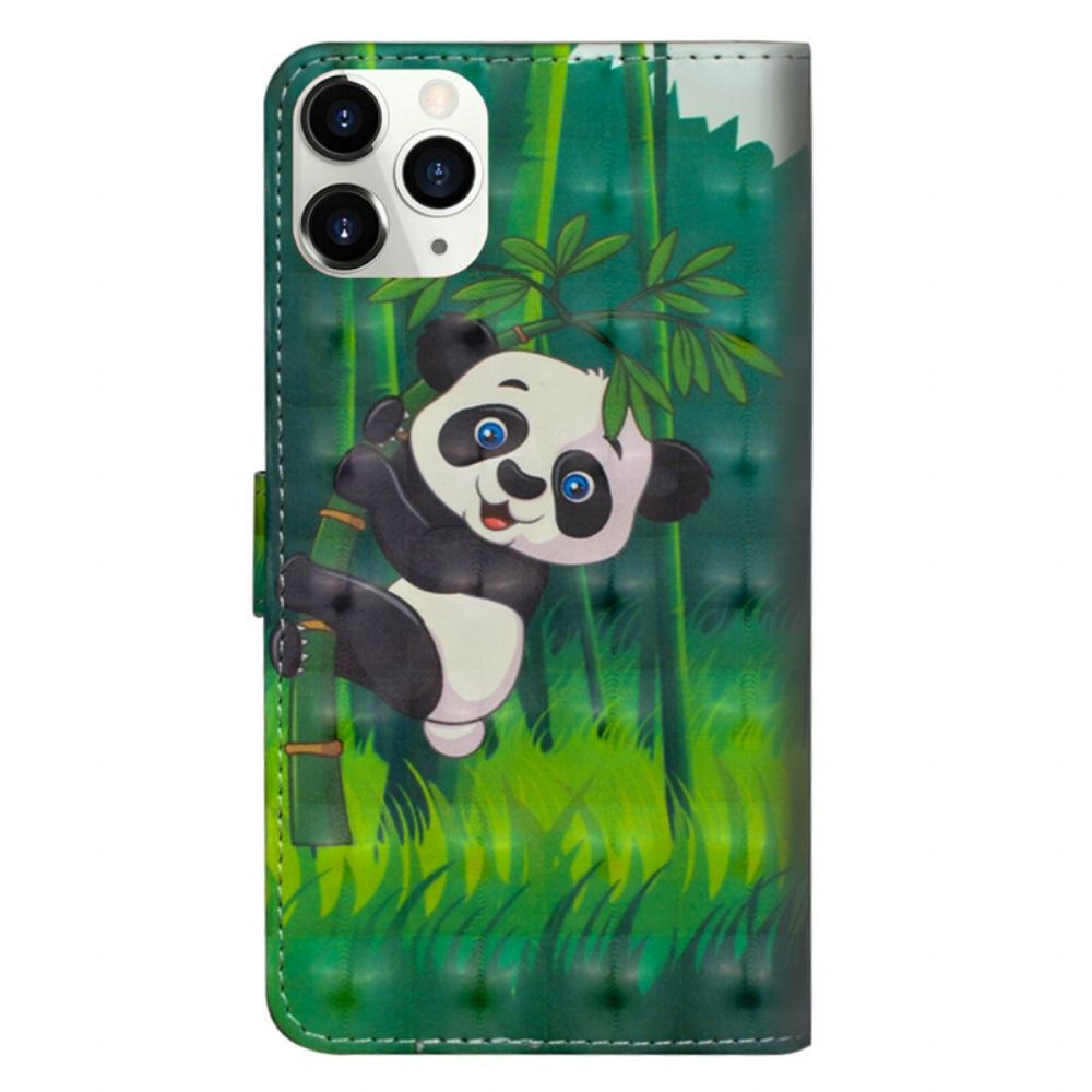 Lederhüllen Für iPhone 12 Pro Max Panda Und Bambus