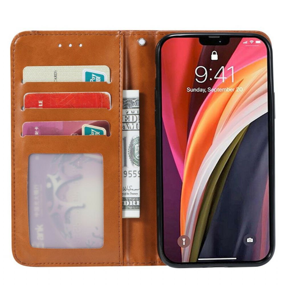 Schutzhülle Für iPhone 12 Pro Max Flip Case Kartenetui Aus Kunstleder