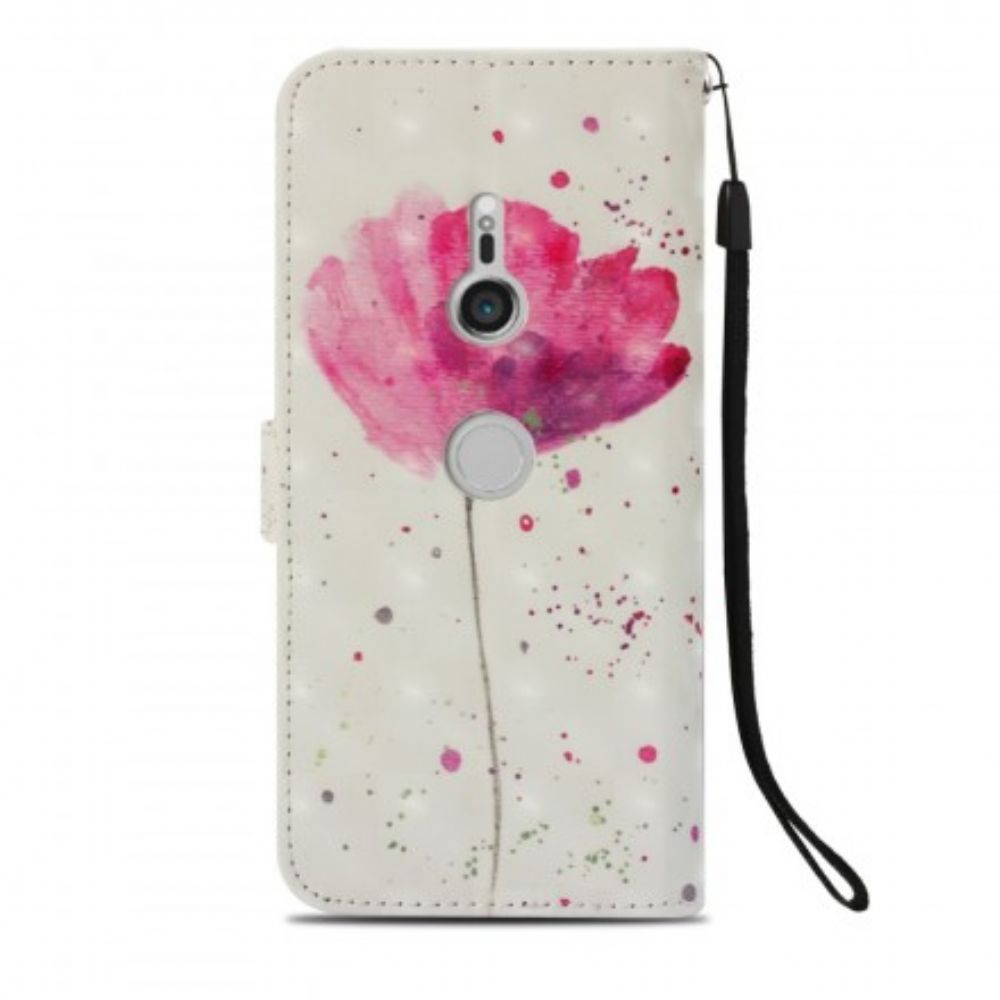 Hülle Flip Case Für Sony Xperia XZ3 3d-aquarellhalfter