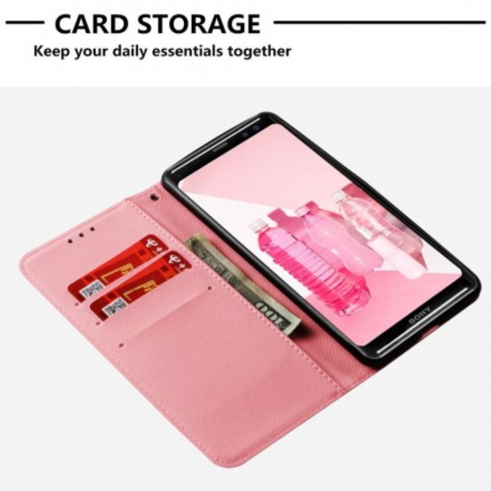 Hülle Flip Case Für Sony Xperia XZ3 3d-aquarellhalfter