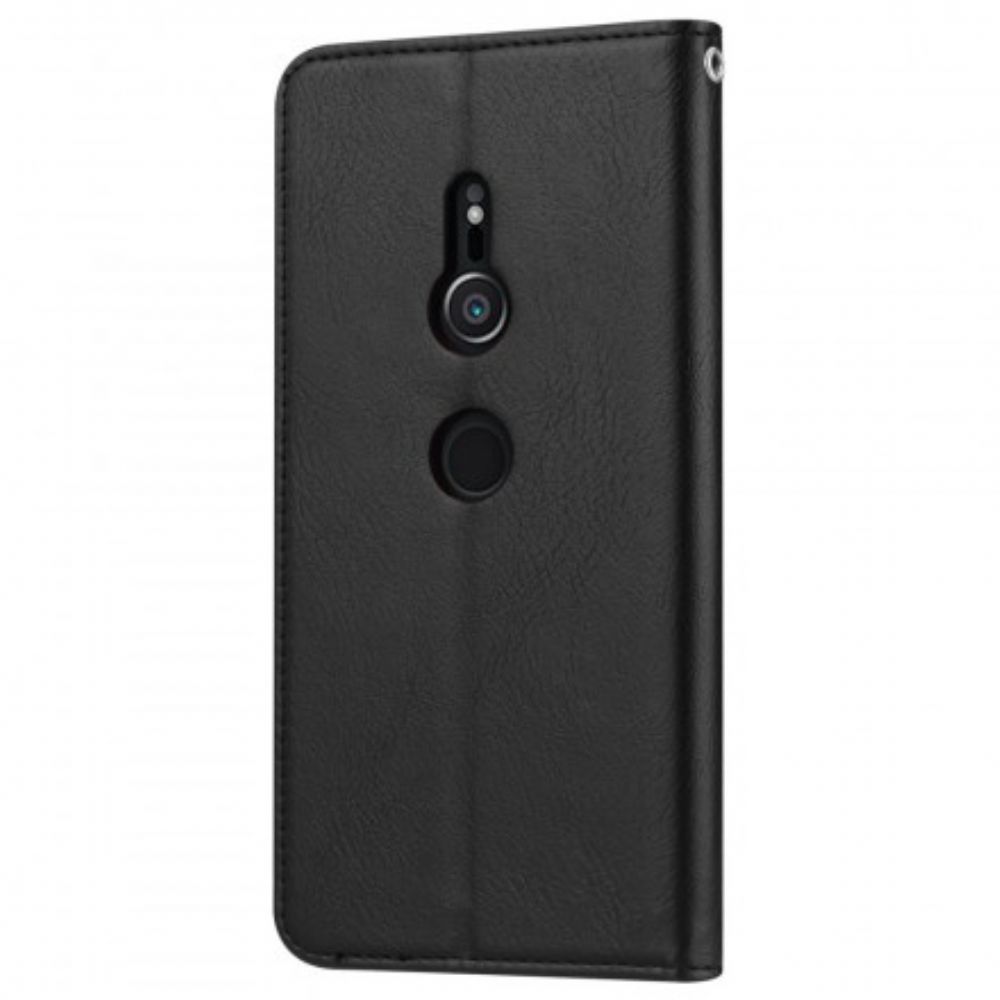 Schutzhülle Für Sony Xperia XZ3 Flip Case Kartenetui Aus Kunstleder