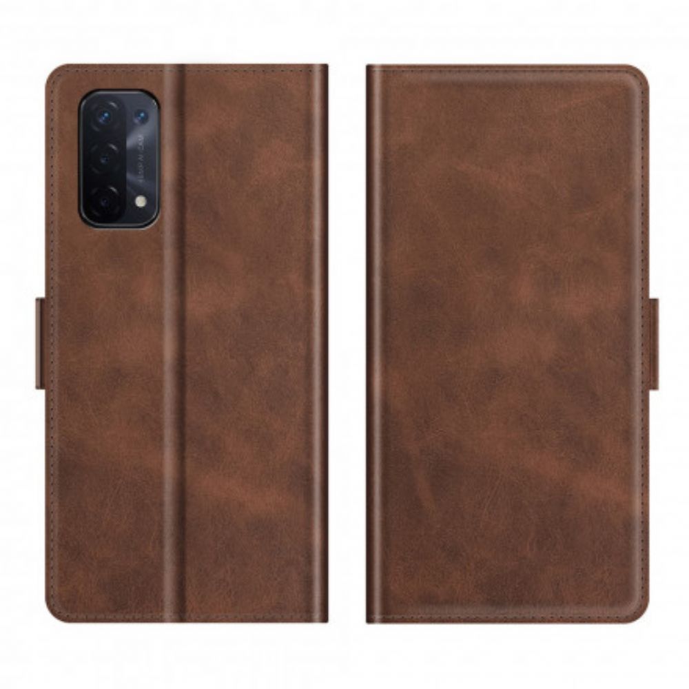 Flip Case Für Oppo A54 5G / A74 5G Flip Case Doppelklappe