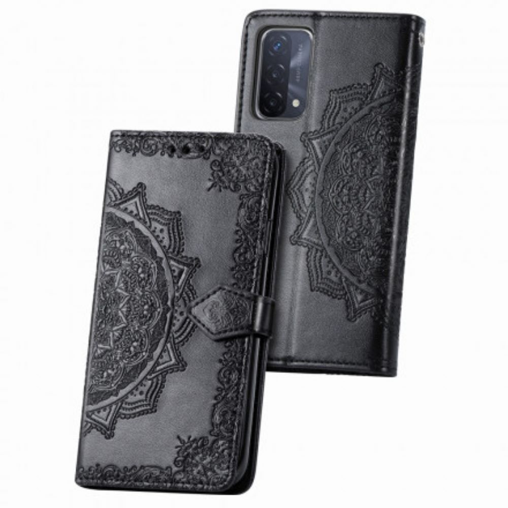 Flip Case Für Oppo A54 5G / A74 5G Mandala Aus Dem Mittelalter