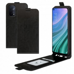 Flip Case Für Oppo A54 5G / A74 5G Flip Case Vertikale Klappe In Lederoptik