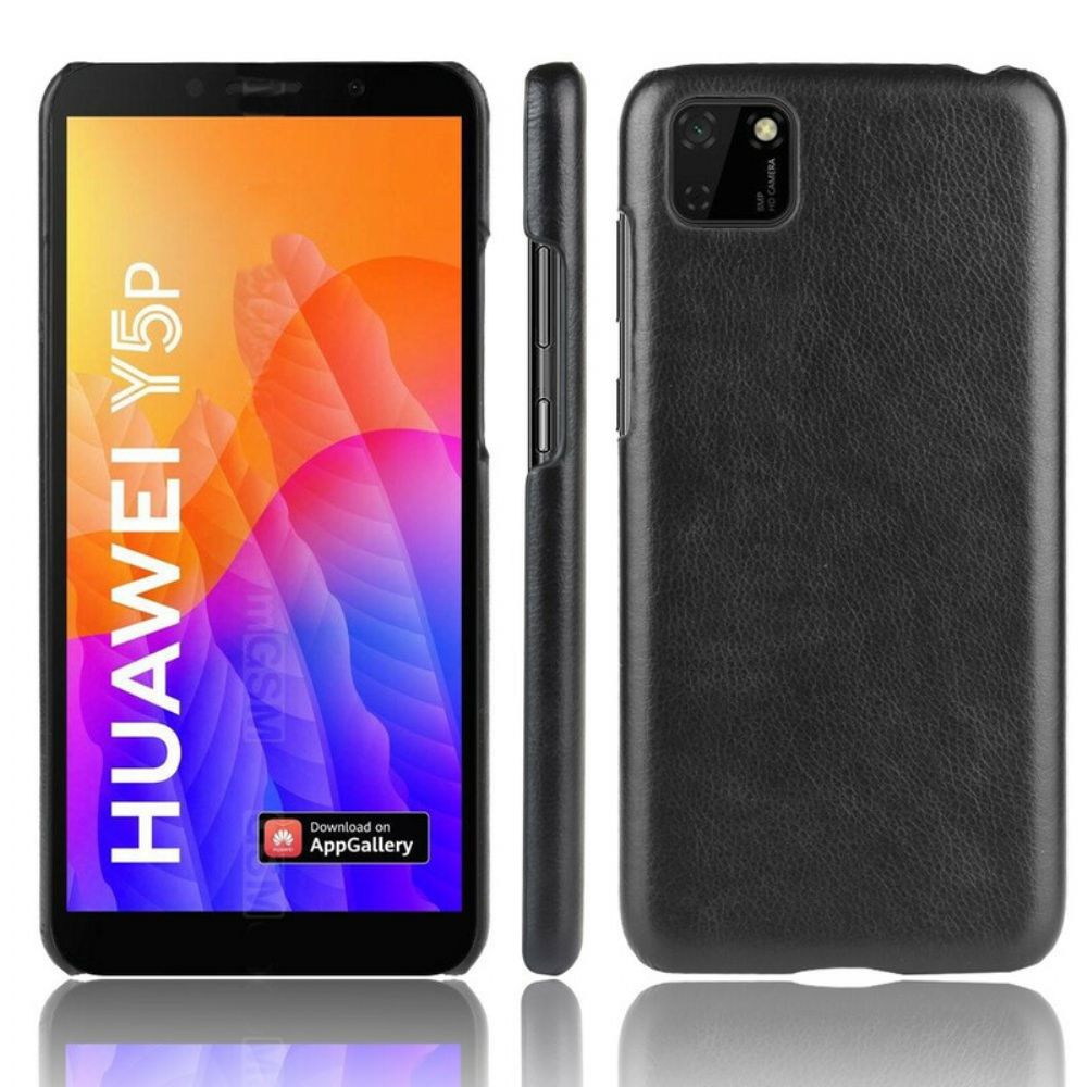 Handyhülle Für Huawei Y5p Performance Litschi-leder-effekt