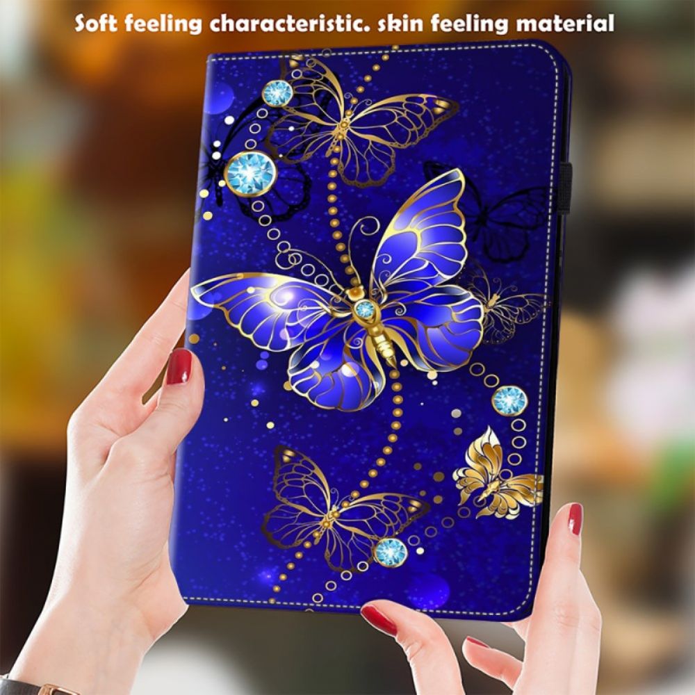 Case Für Samsung Galaxy Tab S9 Fe Diamant-schmetterlinge