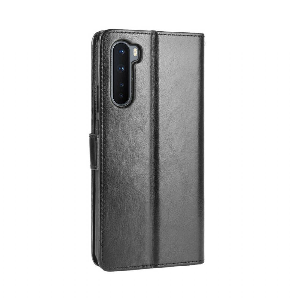 Flip Case Für OnePlus Nord Auffälliges Kunstleder