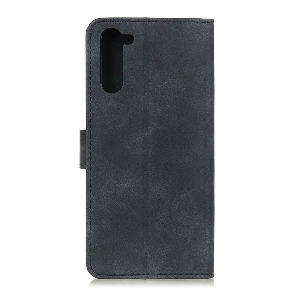 Flip Case Für OnePlus Nord Vintage Ledereffekt Khazneh