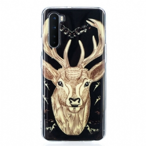 Handyhülle Für OnePlus Nord Fluoreszierender Majestätischer Hirsch