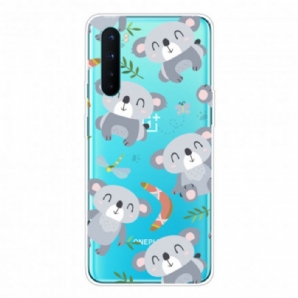 Handyhülle Für OnePlus Nord Niedliche Graue Koalas