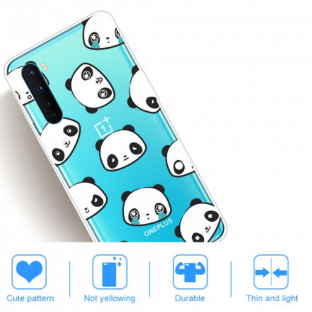 Handyhülle Für OnePlus Nord Sentimentale Pandas