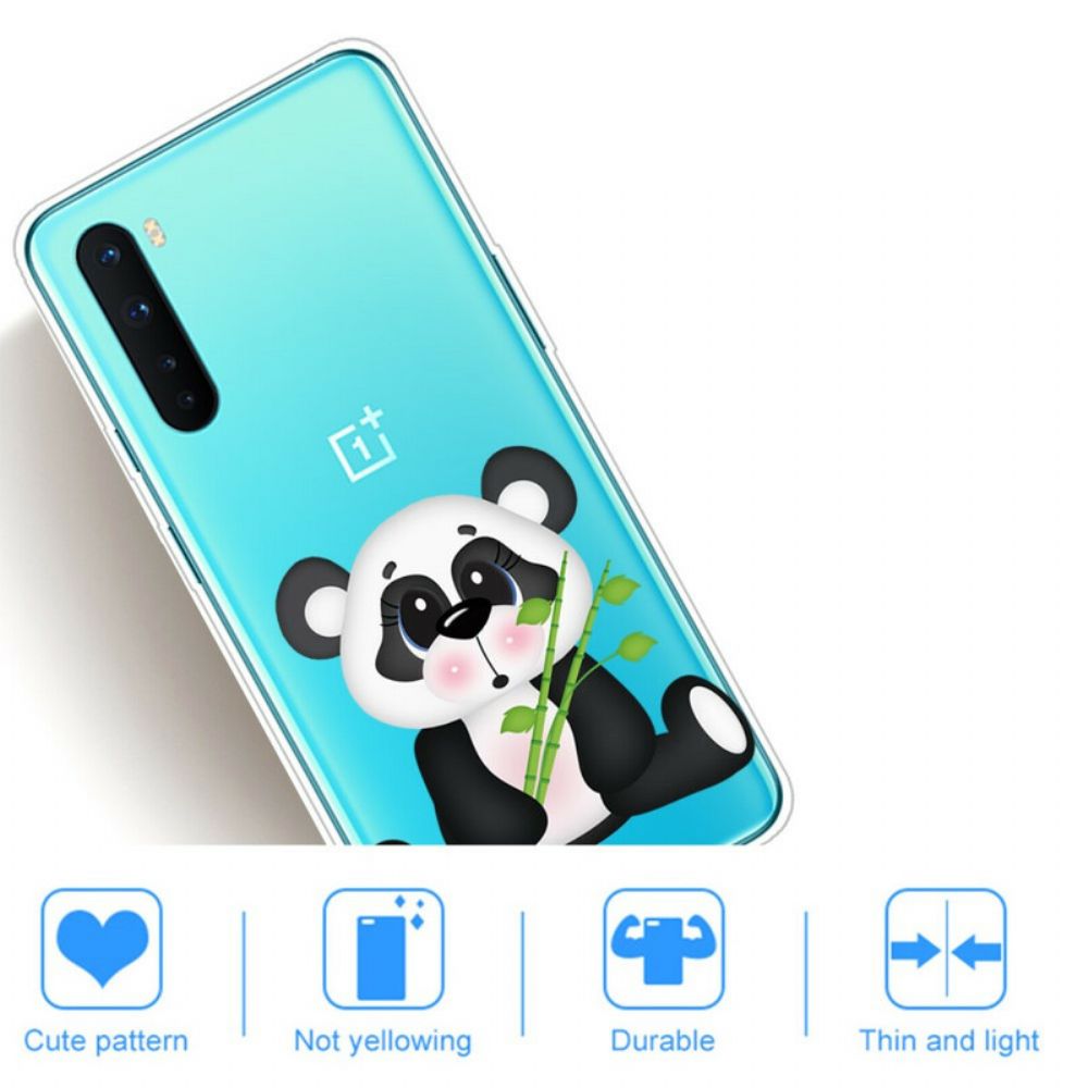 Handyhülle Für OnePlus Nord Transparenter Trauriger Panda