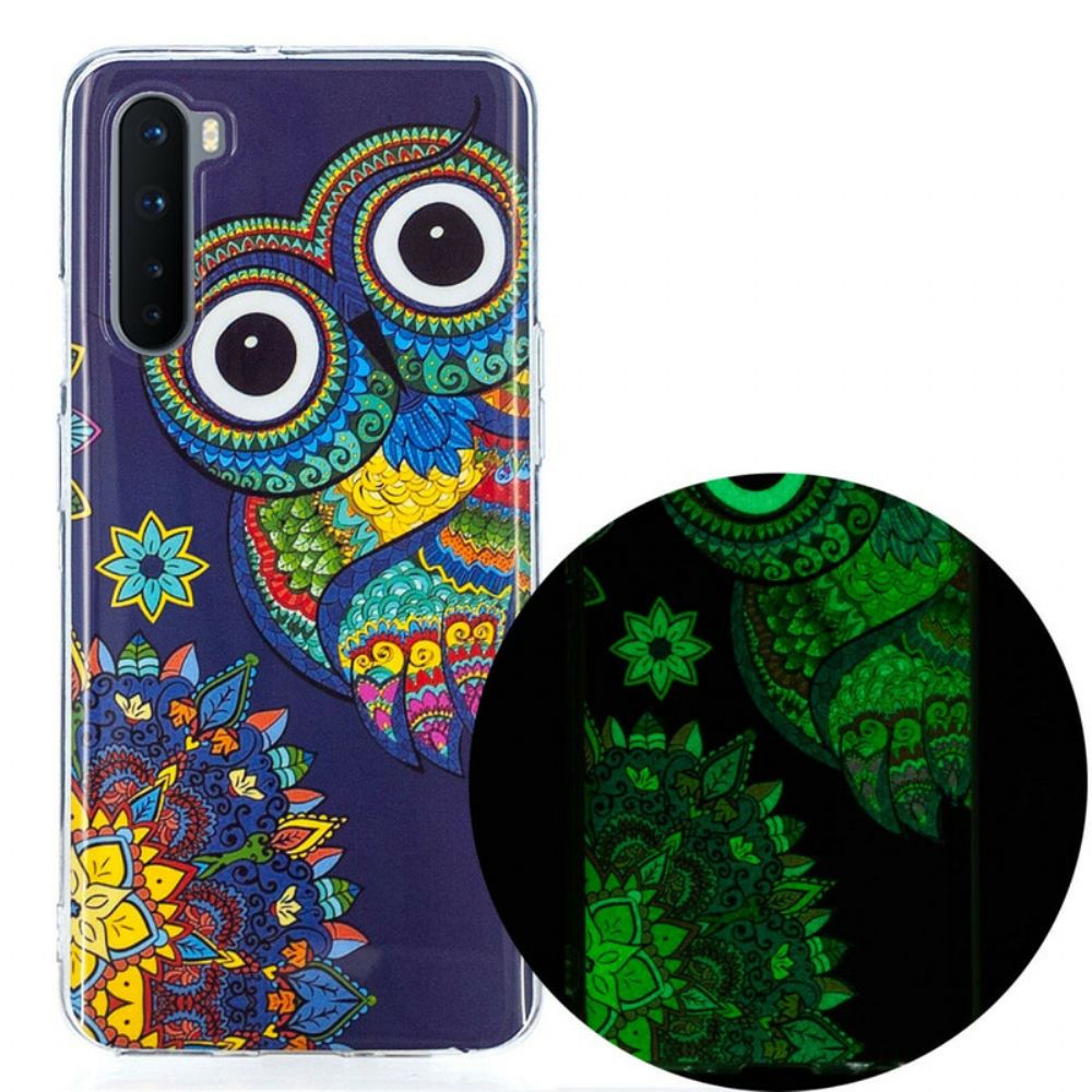 Hülle Für OnePlus Nord Fluoreszierende Mandala-eule